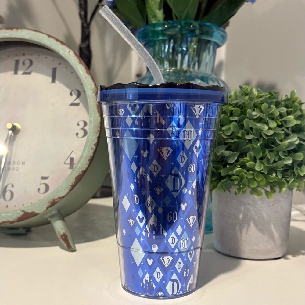 Starbucks Disneyland 60th Anniversary Diamond Celebration Cold Cup Tumbler